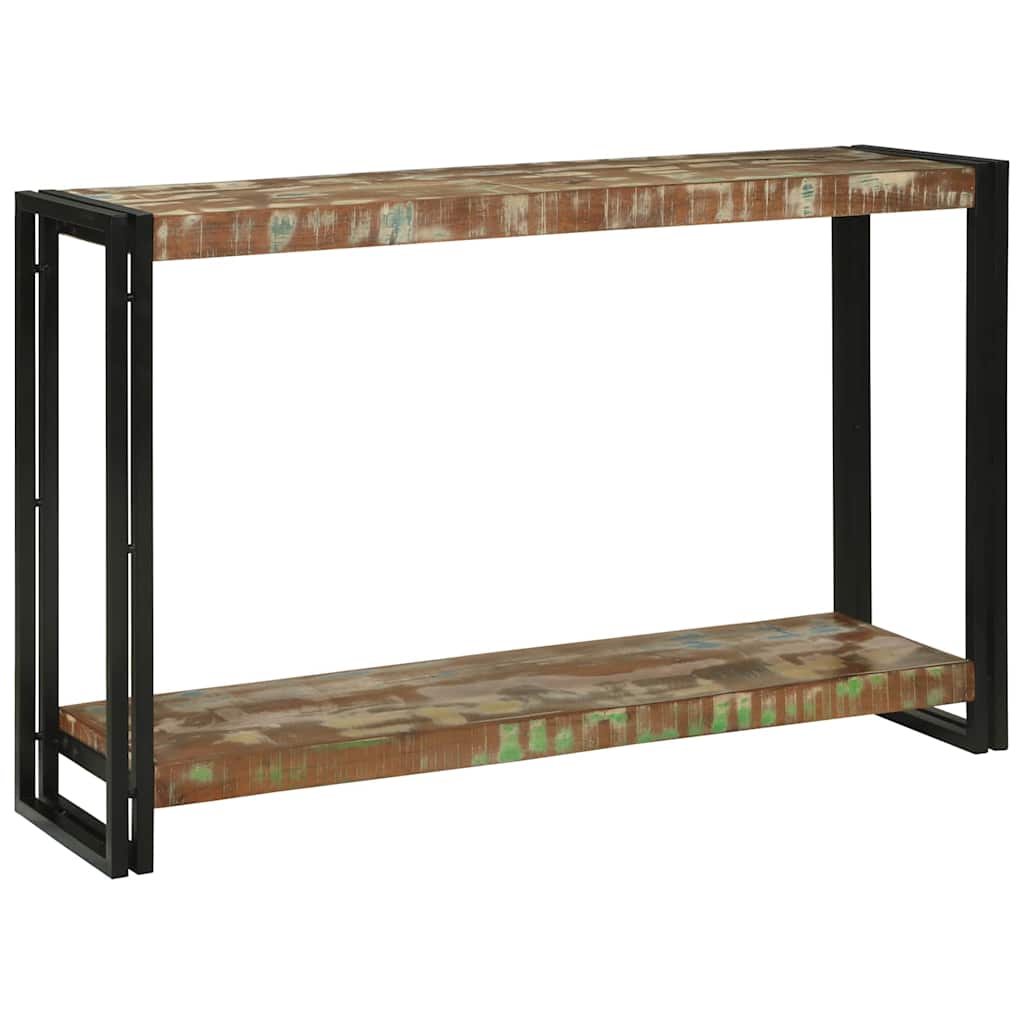 Konsollbord Flerfarget 120 x 33 x 75 cm gjenvunnet heltre