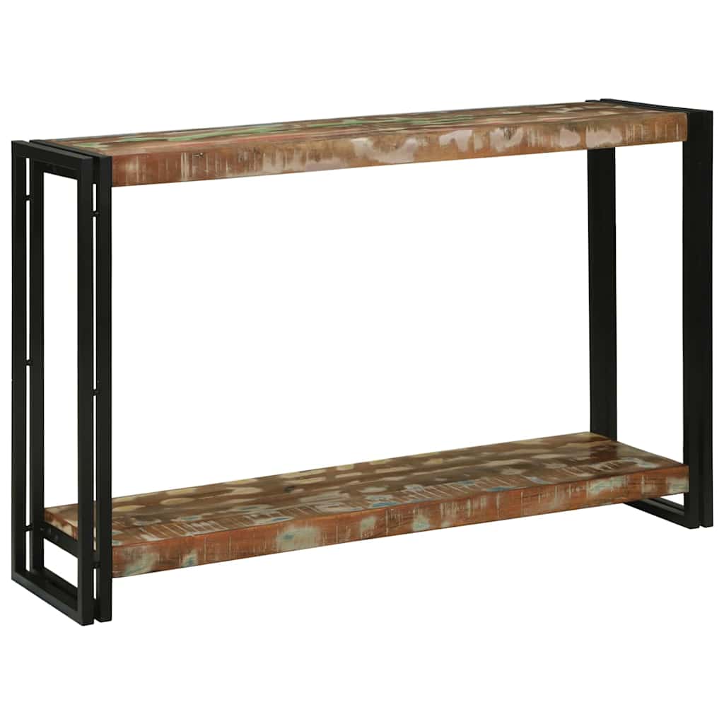 Konsollbord Flerfarget 120 x 33 x 75 cm gjenvunnet heltre