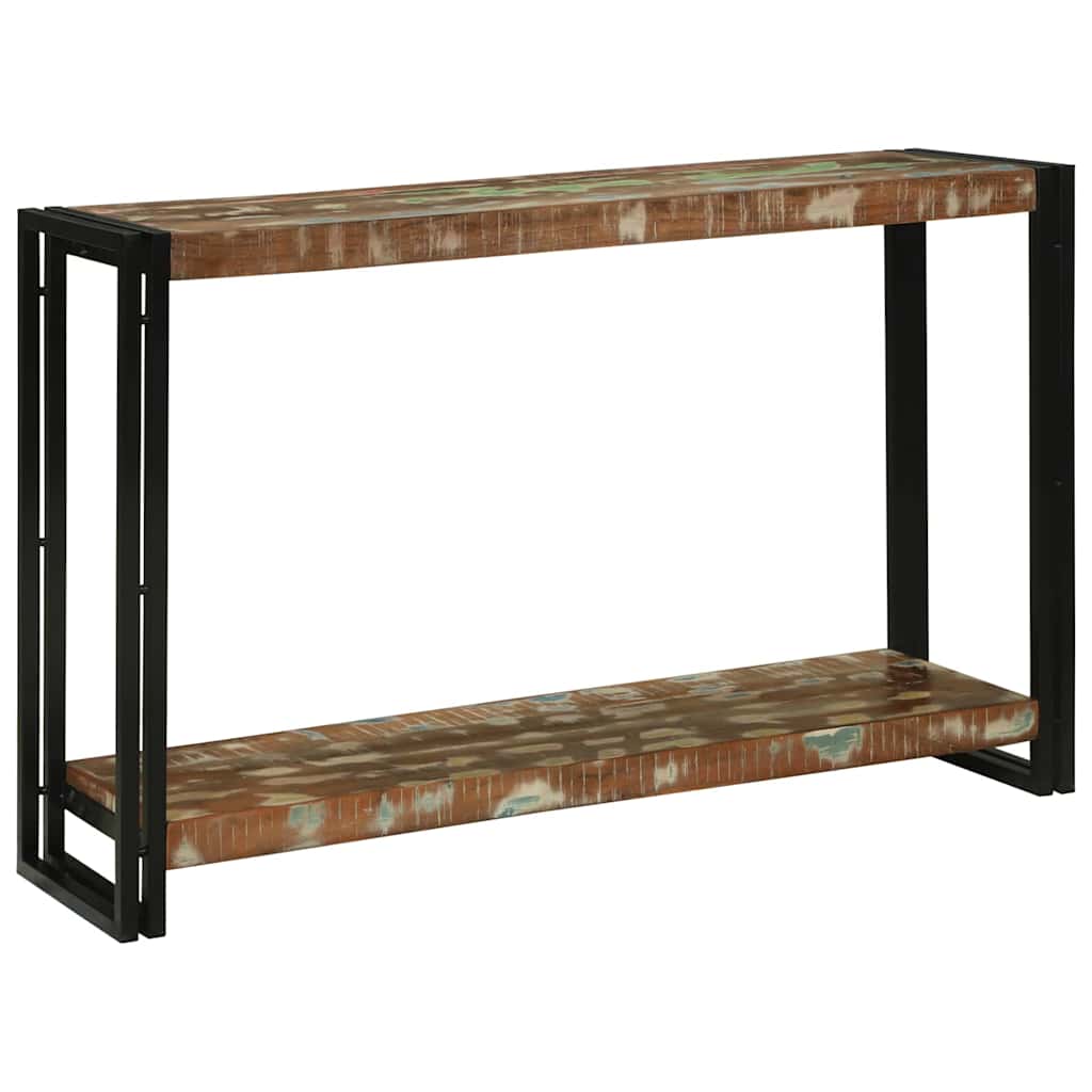Konsollbord Flerfarget 120 x 33 x 75 cm gjenvunnet heltre