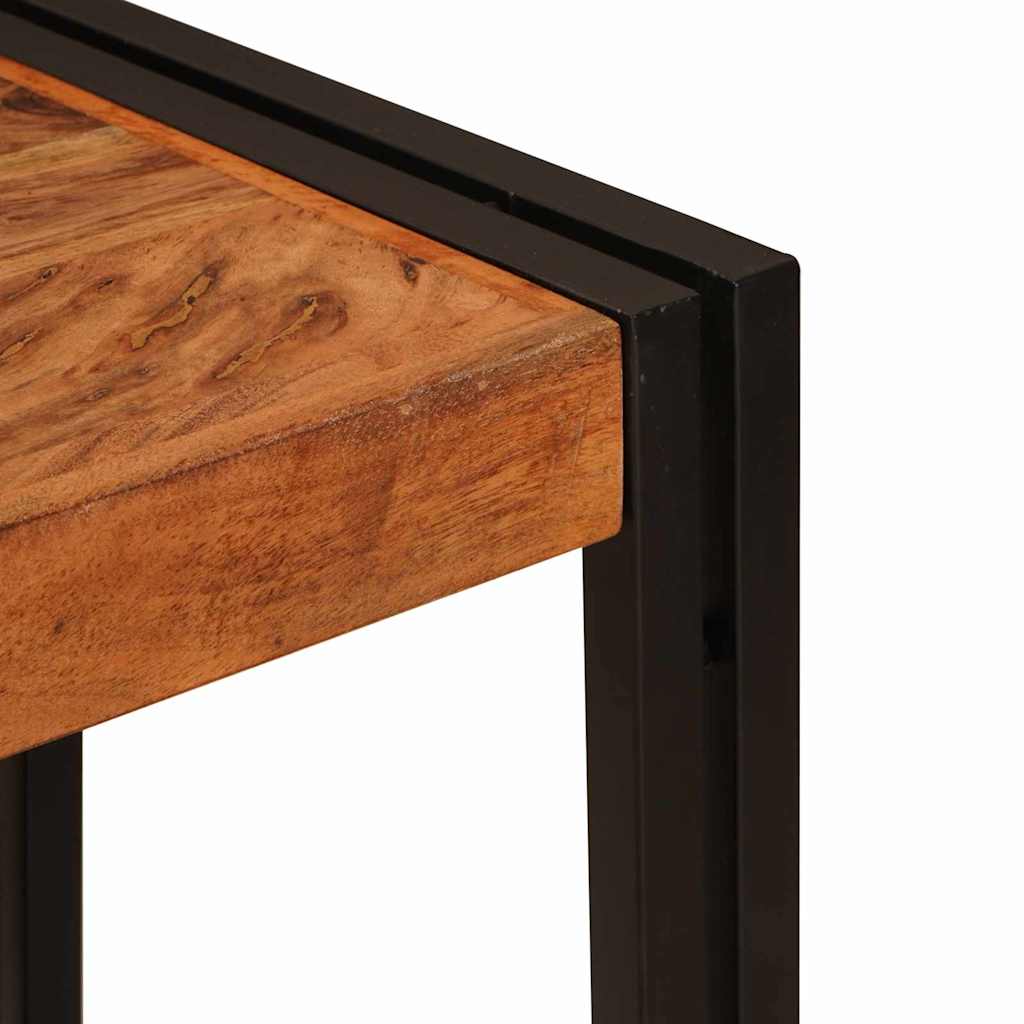 Konsollbord med hylle Brun 90 x 33 x 75 cm heltre akasie