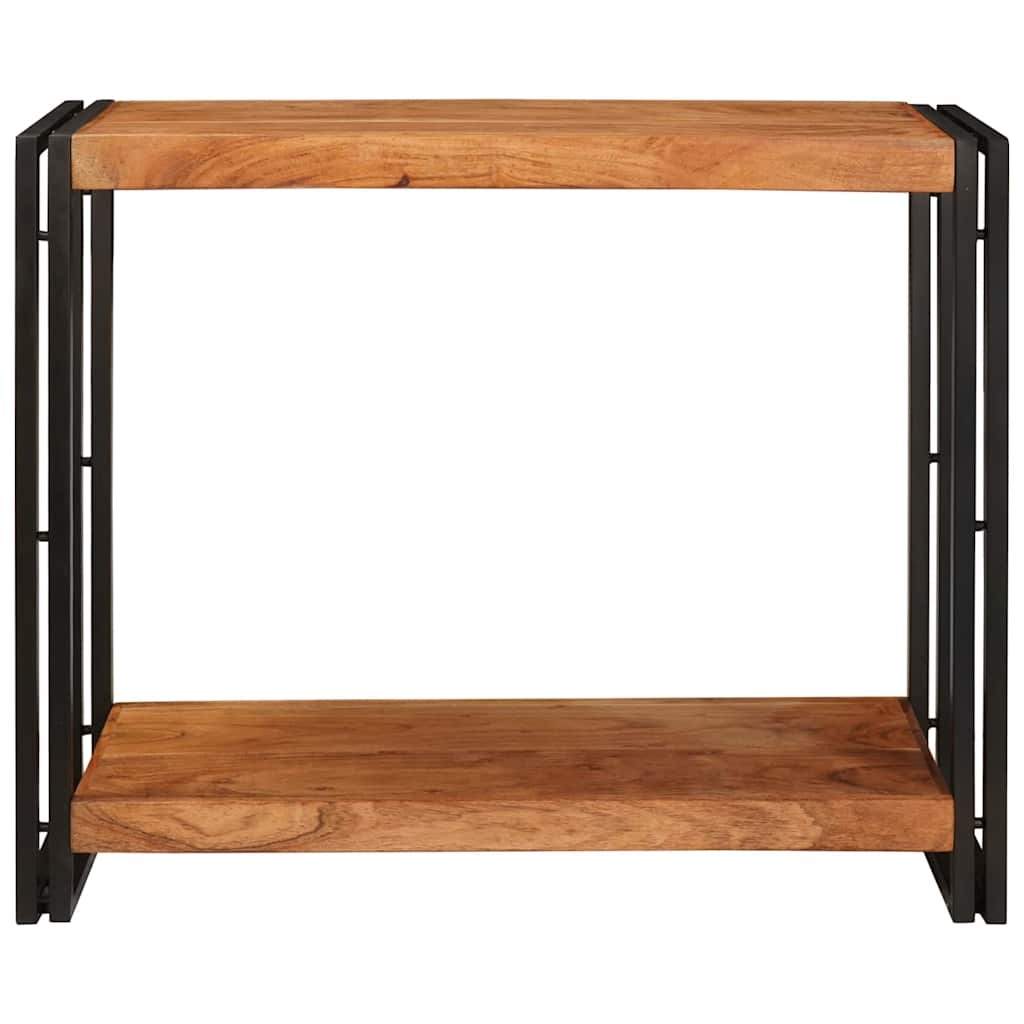 Konsollbord med hylle Brun 90 x 33 x 75 cm heltre akasie