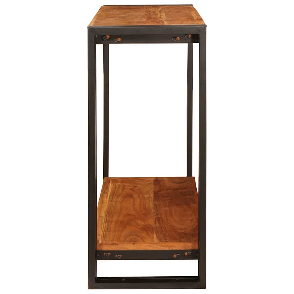 Konsollbord med hylle Brun 90 x 33 x 75 cm heltre akasie