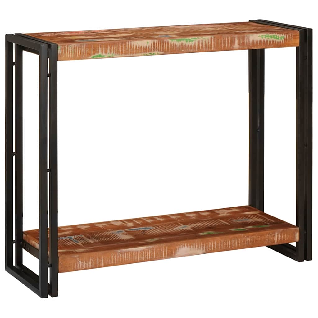 Konsollbord Flerfarget 90 x 33 x 75 cm gjenvunnet heltre