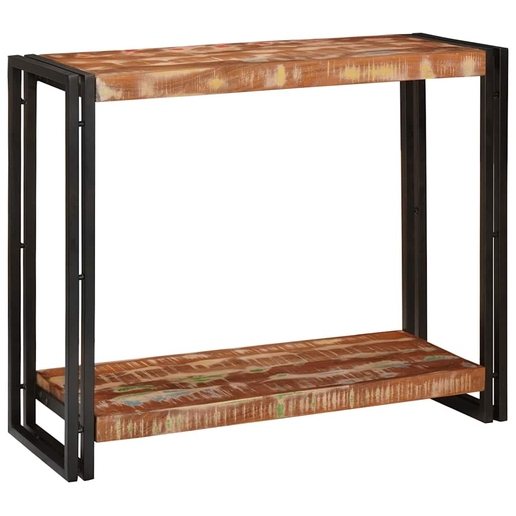 Konsollbord Flerfarget 90 x 33 x 75 cm gjenvunnet heltre