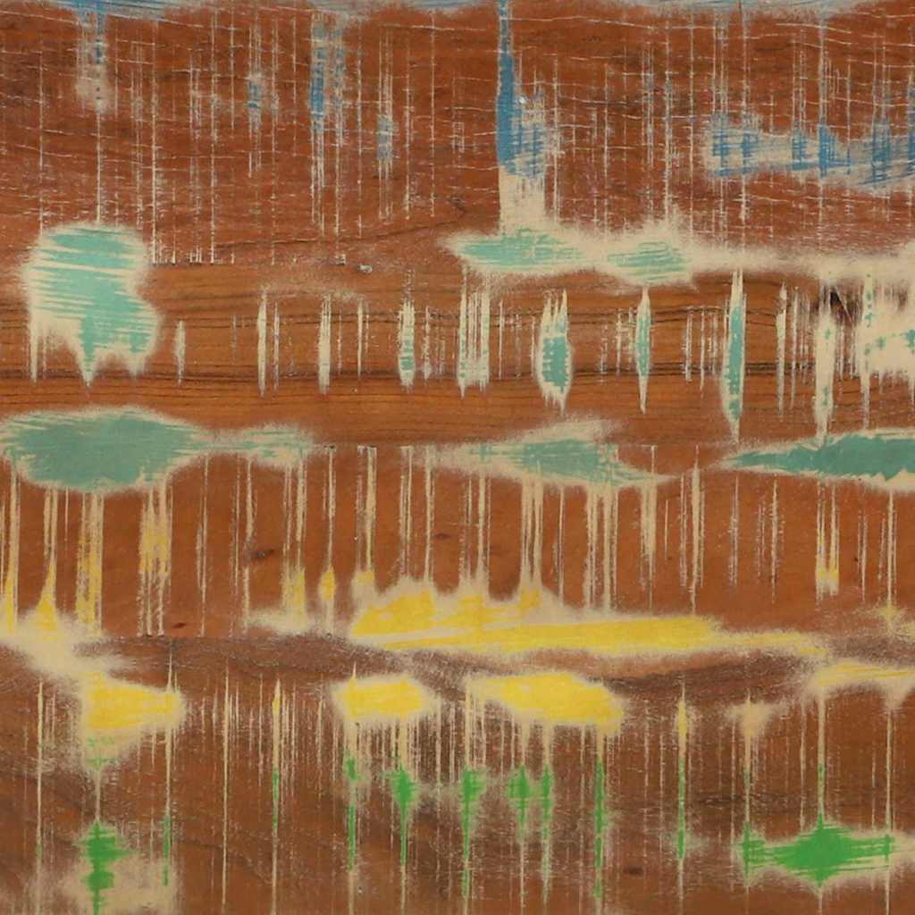 Konsollbord Flerfarget 160 x 33 x 75 cm gjenvunnet heltre