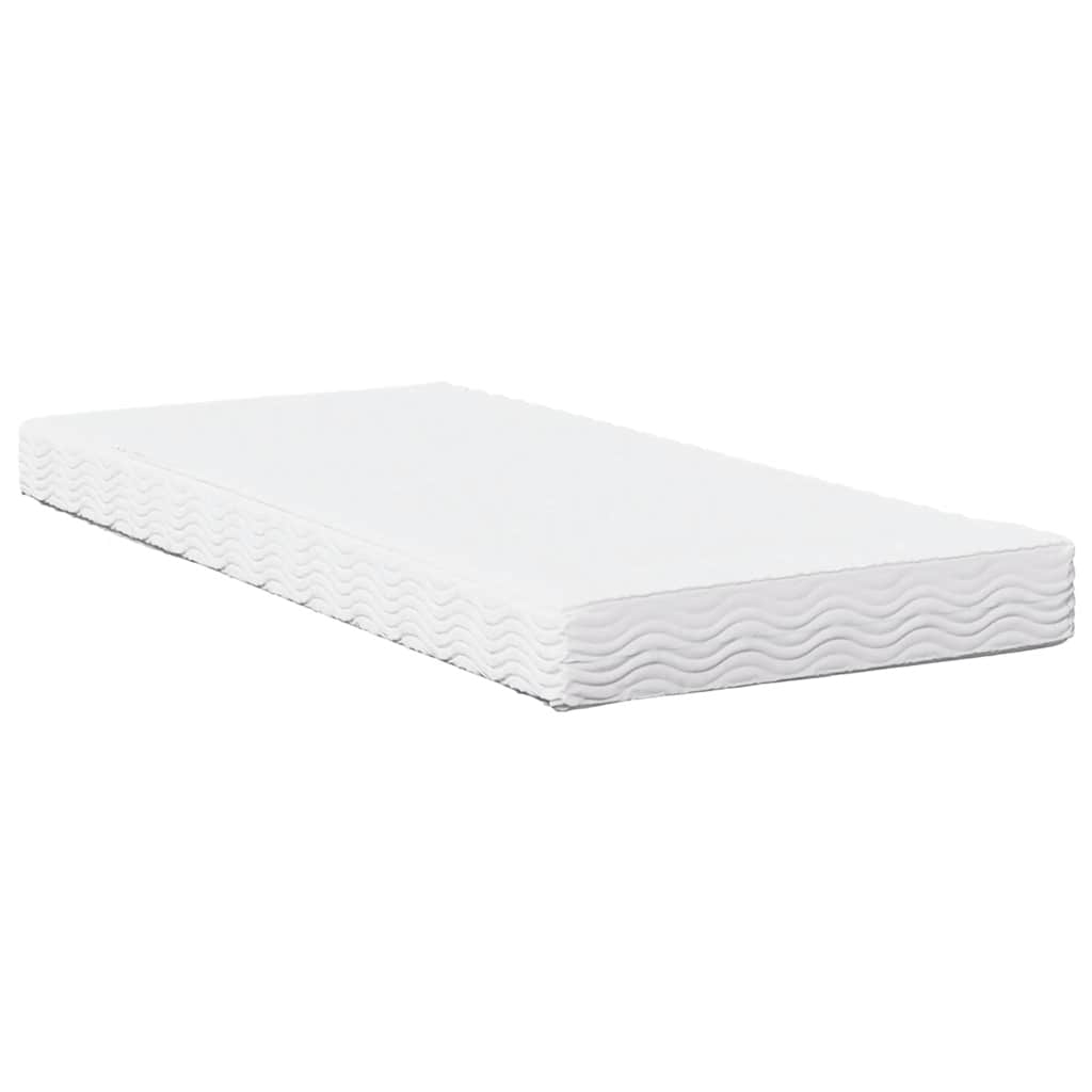 Dagseng med madrass hvit 100x200 cm heltre furu