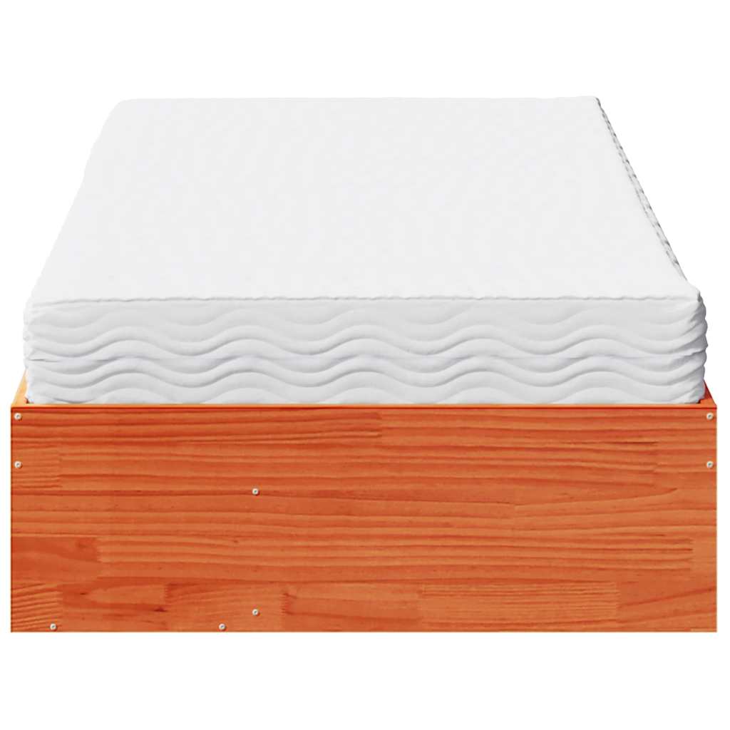 Dagseng med madrass voksbrun 100x200 cm heltre furu