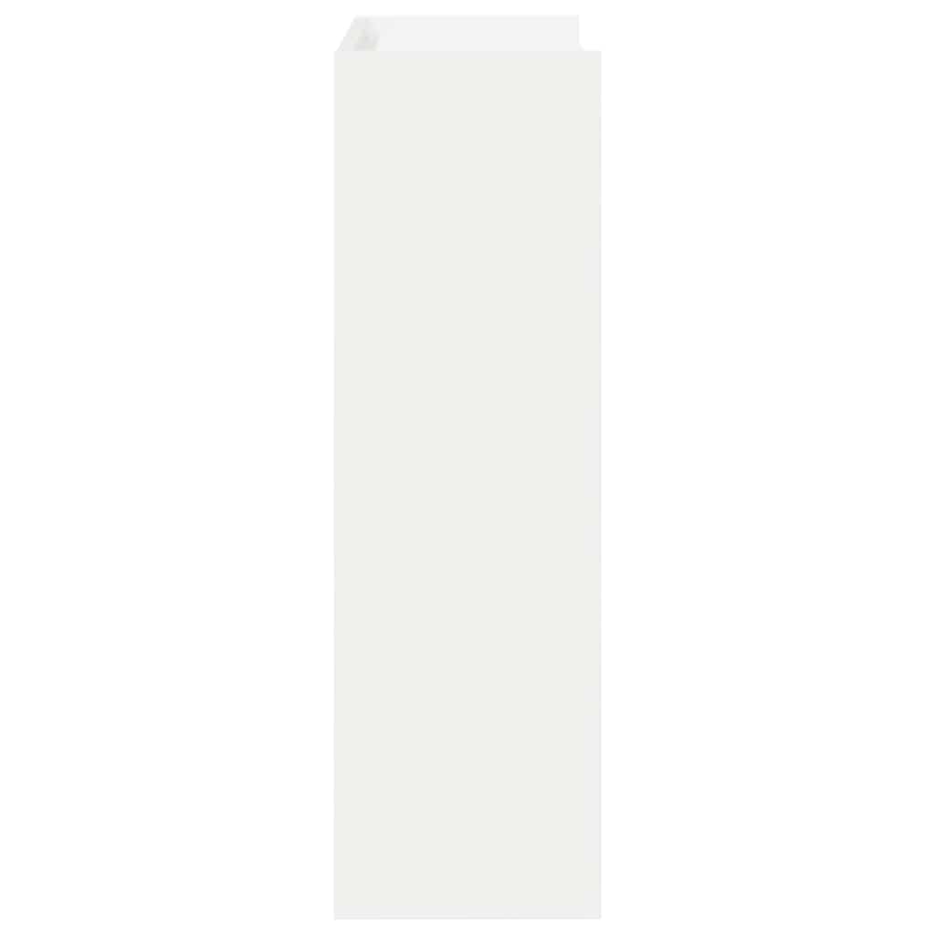 Skohylle hvit 80x25x61,5 cm konstruert tre