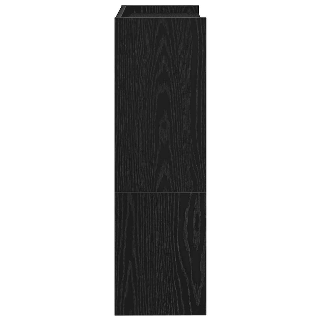 Skohylle svart 80x25x61,5 cm konstruert tre