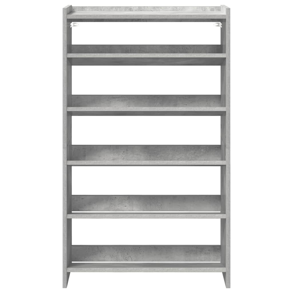 Skohylle betonggrå 80x25x61,5 cm konstruert tre