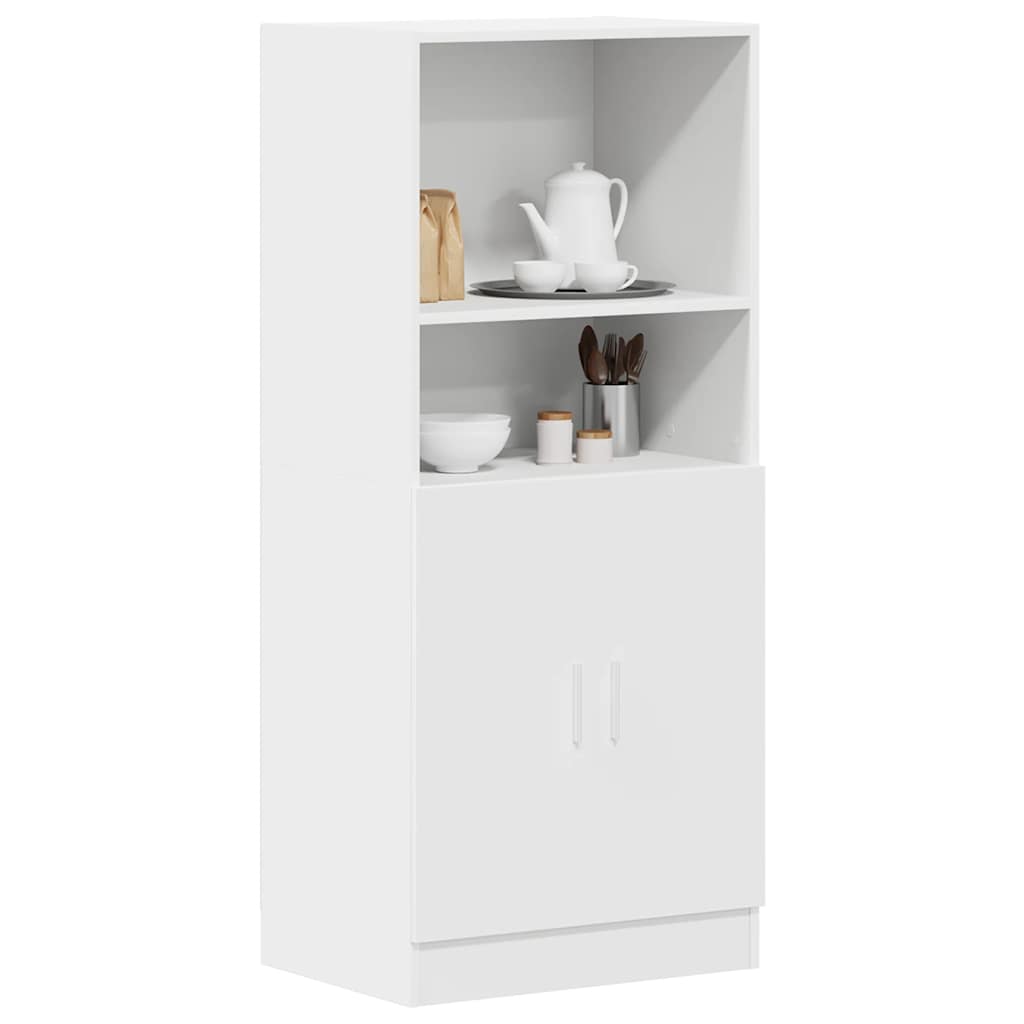Kjøkkenskap hvit 57x41,5x131,5 cm konstruert tre