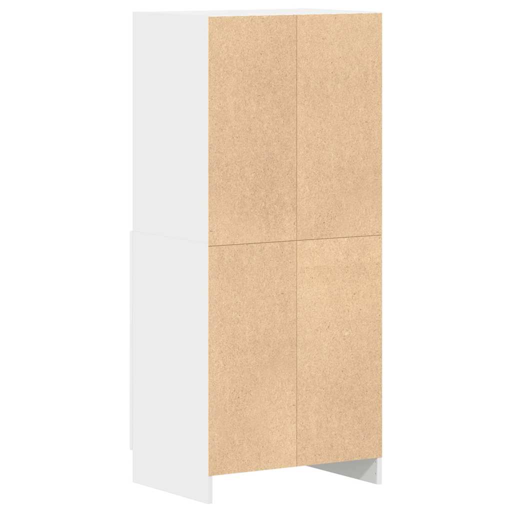 Kjøkkenskap hvit 57x41,5x131,5 cm konstruert tre