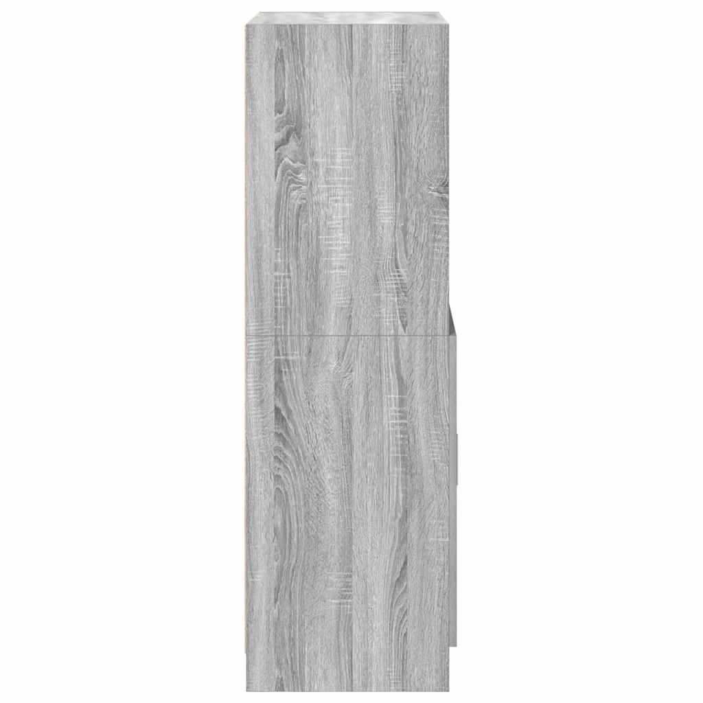 Kjøkkenskap grå sonoma 57x41,5x131,5 cm konstruert tre