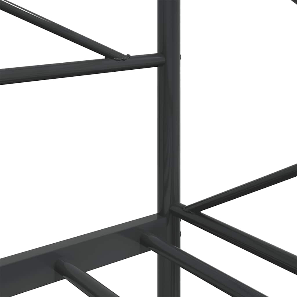 Dagseng uten madrass svart 90x200 cm stål