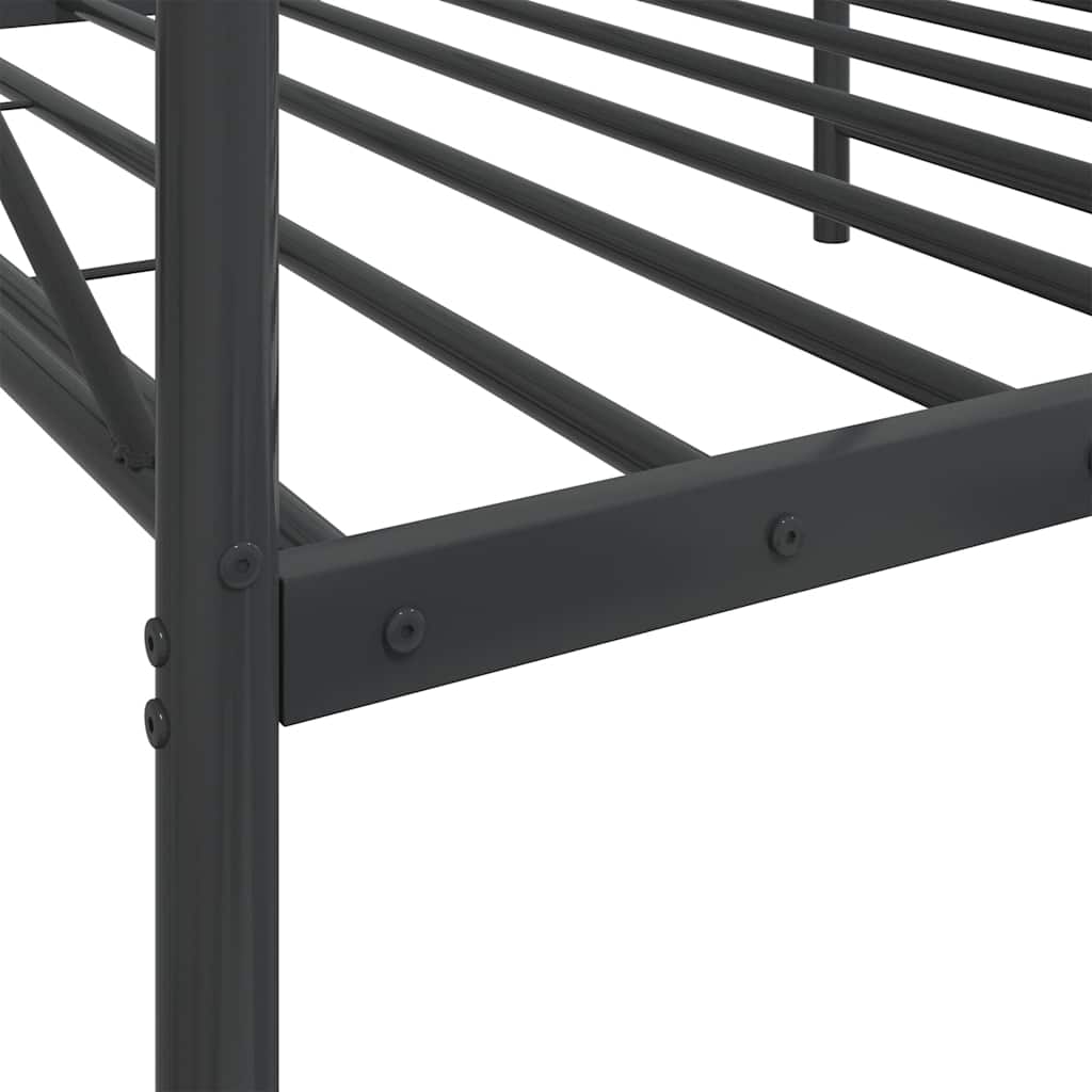 Dagseng uten madrass svart 100x190 cm stål