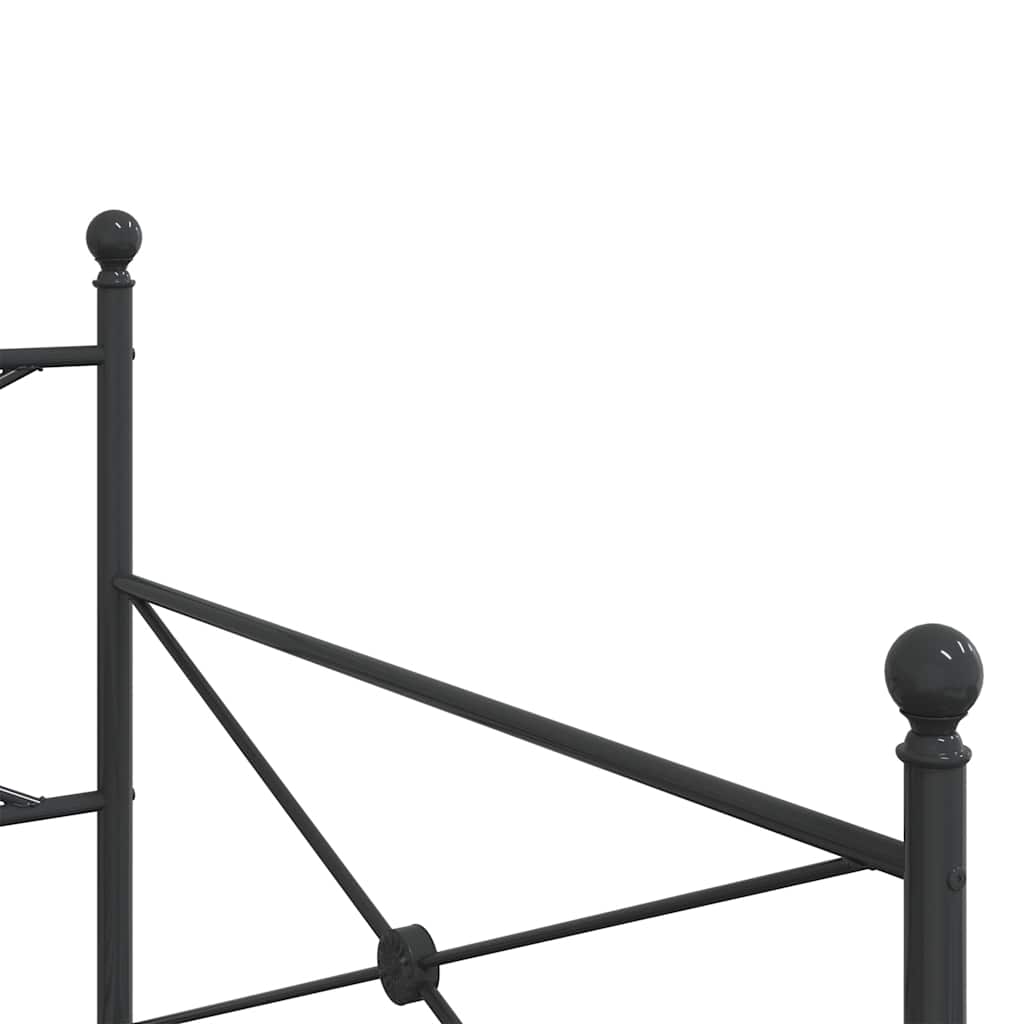 Dagseng uten madrass svart 107x203 cm stål