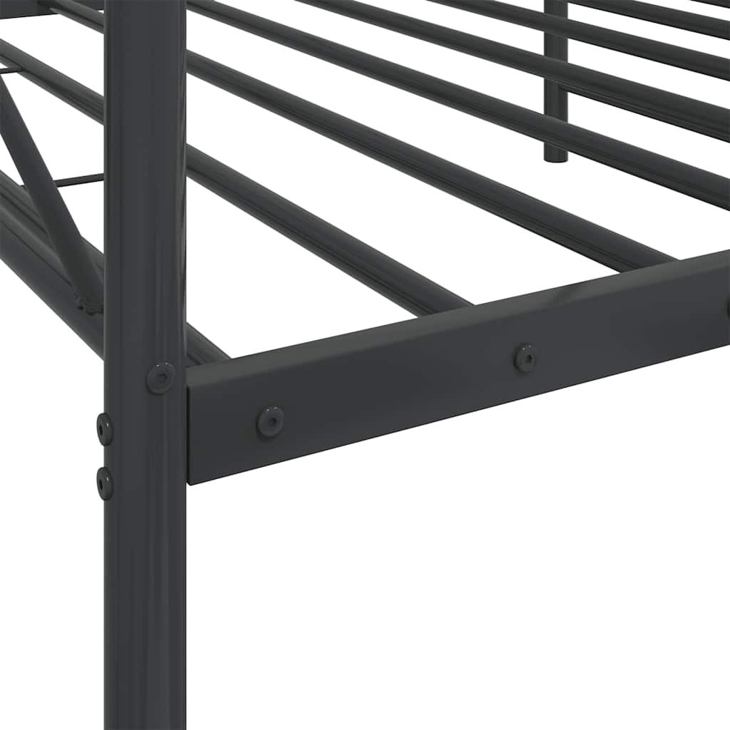 Dagseng uten madrass svart 107x203 cm stål