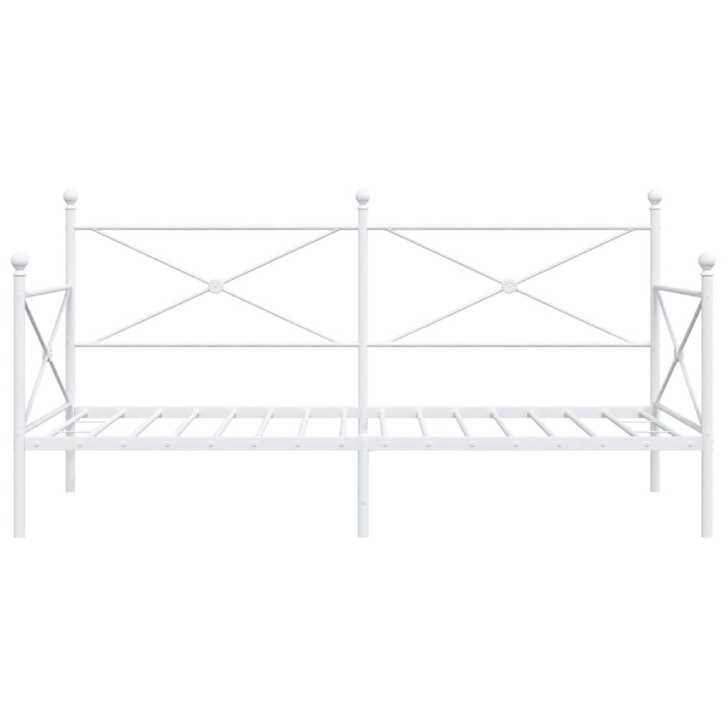 Dagseng uten madrass hvit 107x203 cm stål