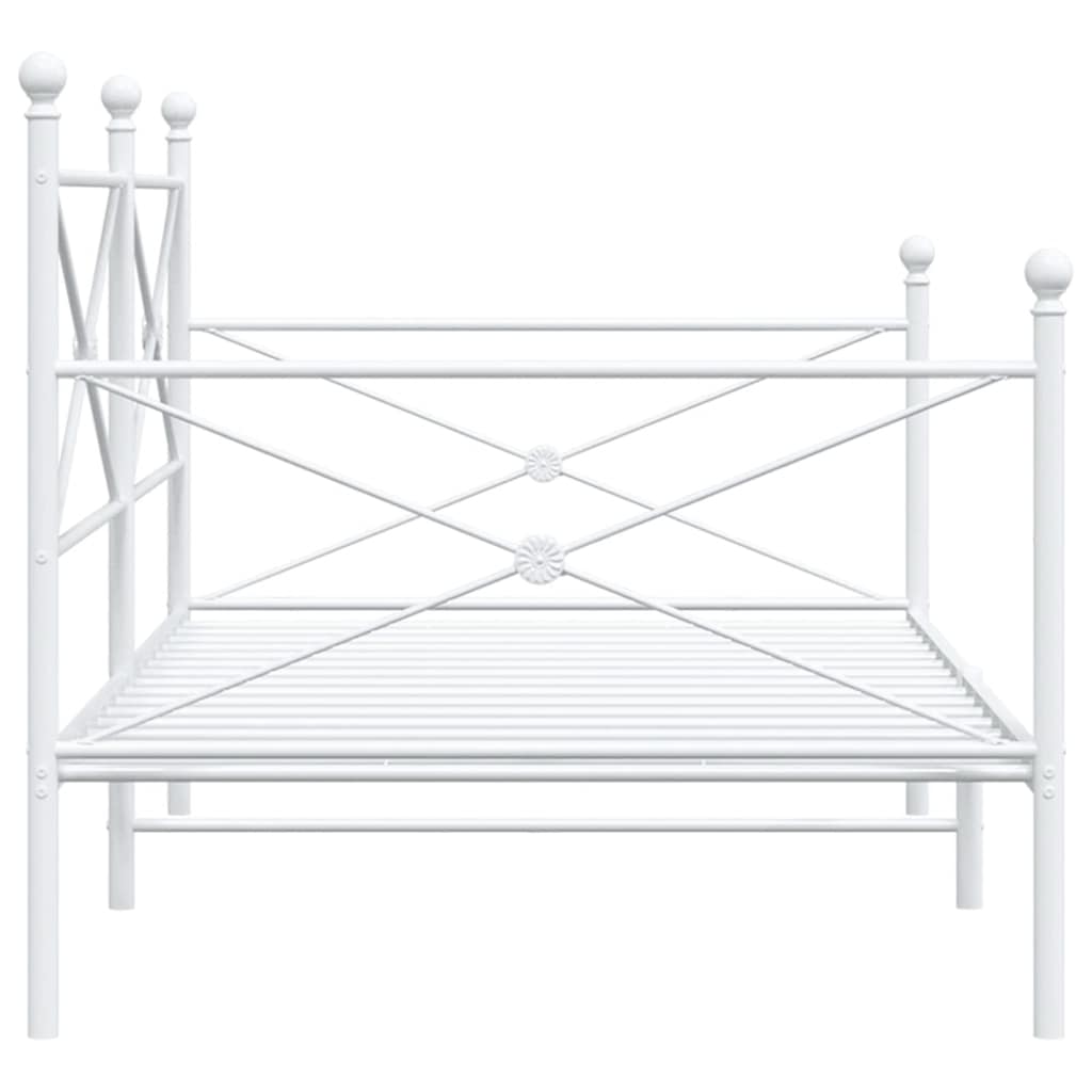 Dagseng uten madrass hvit 107x203 cm stål
