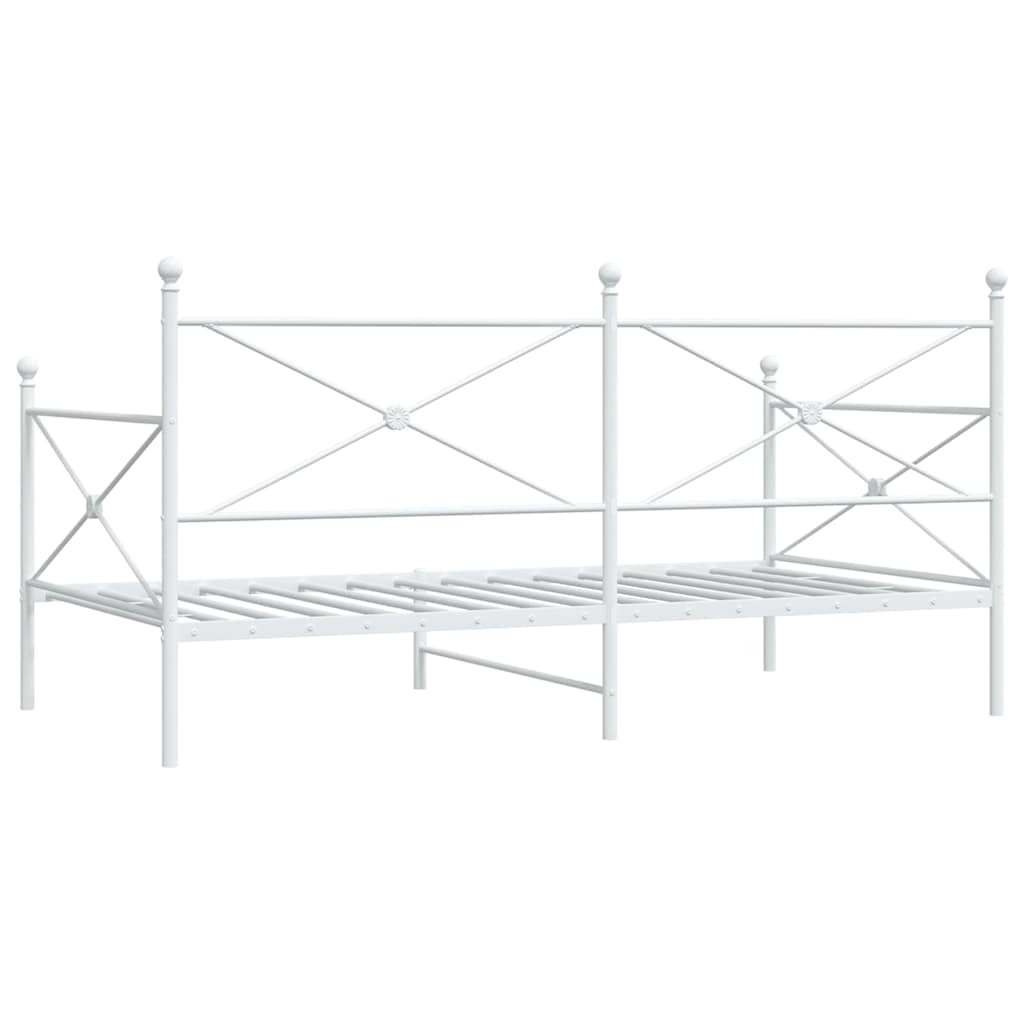 Dagseng uten madrass hvit 107x203 cm stål