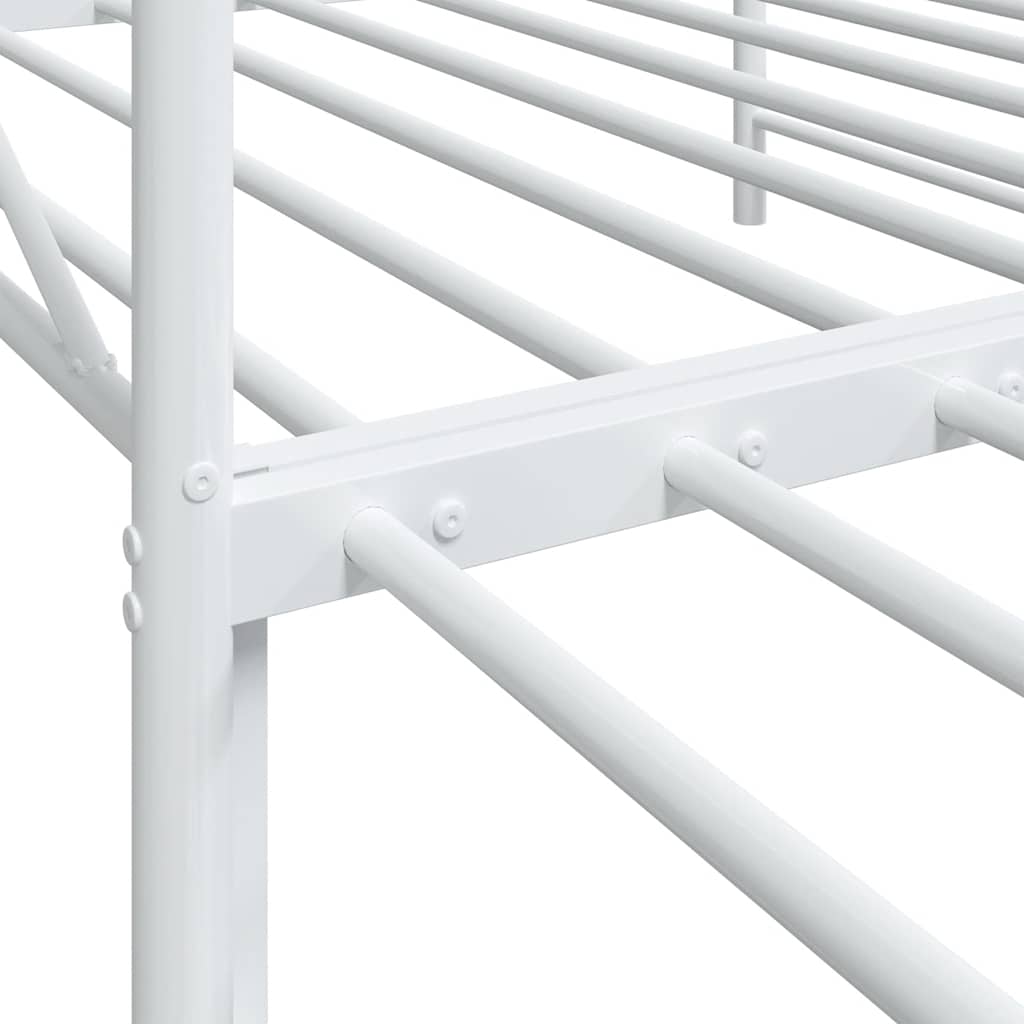 Dagseng med trille uten madrass hvit 100x200 cm stål