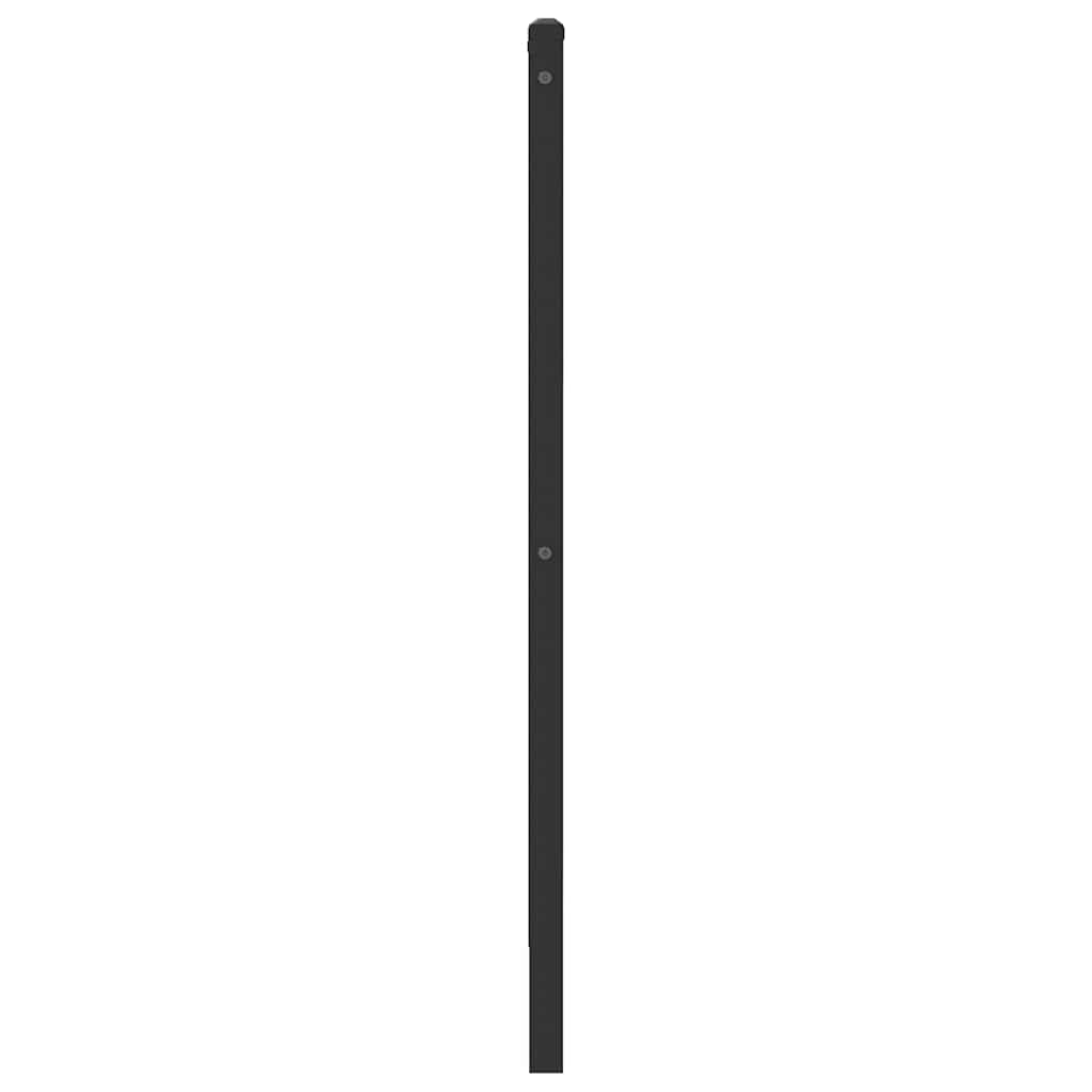 Sengeramme i metall uten madrass brun eik 183x213 cm
