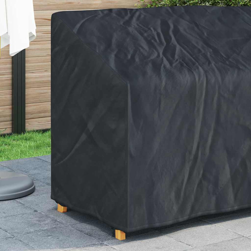 Hagebenkdeksel Svart 134 x 70 x 65 / 94 cm 420D stoff