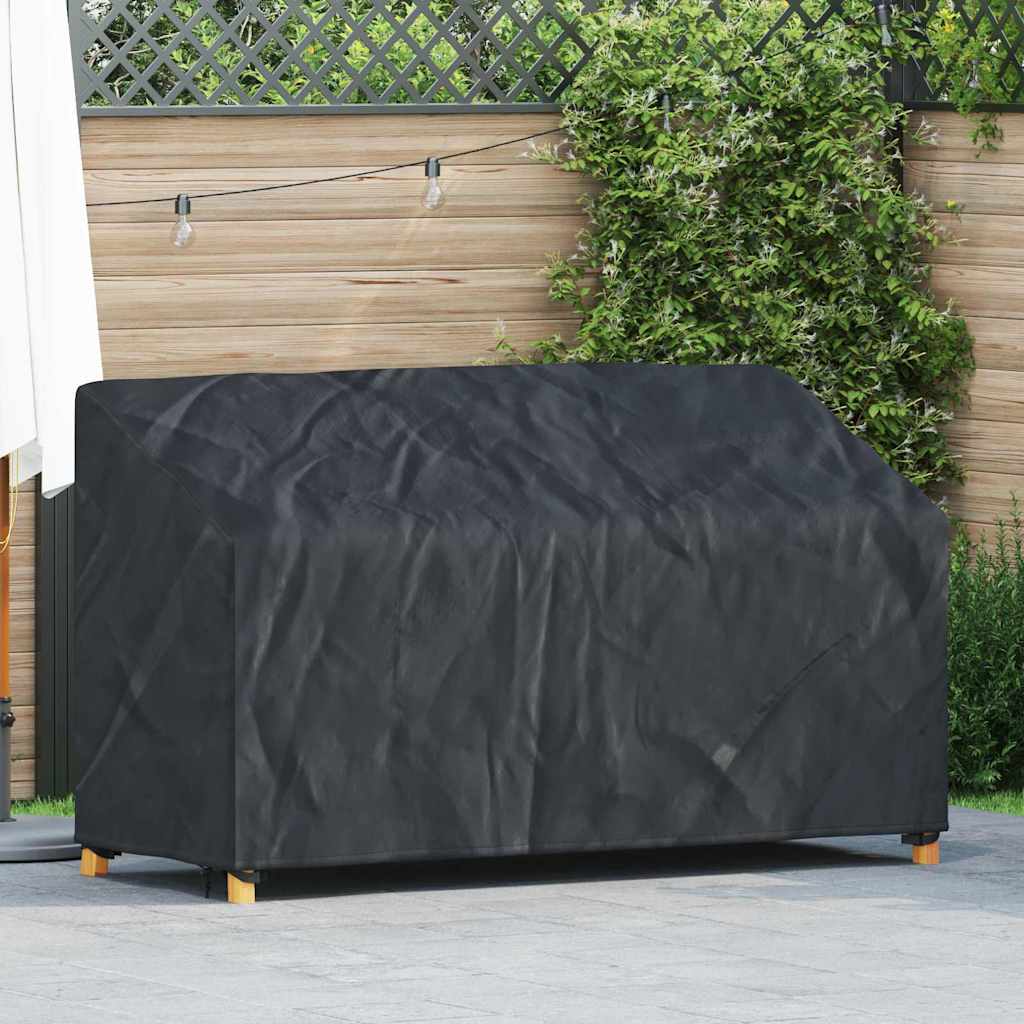 Hagebenkdeksel Svart 165 x 70 x 65 / 94 cm 210D stoff