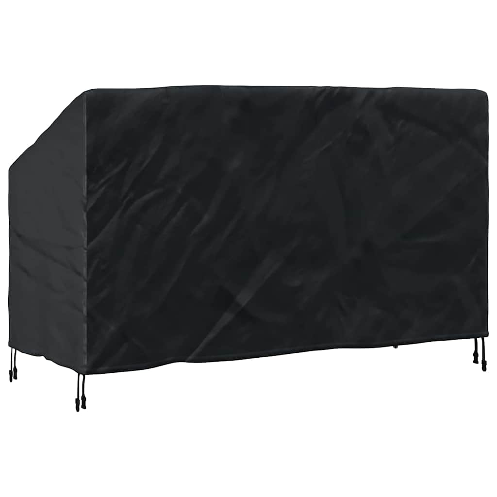 Hagebenkdeksel Svart 165 x 70 x 65 / 94 cm 600D stoff