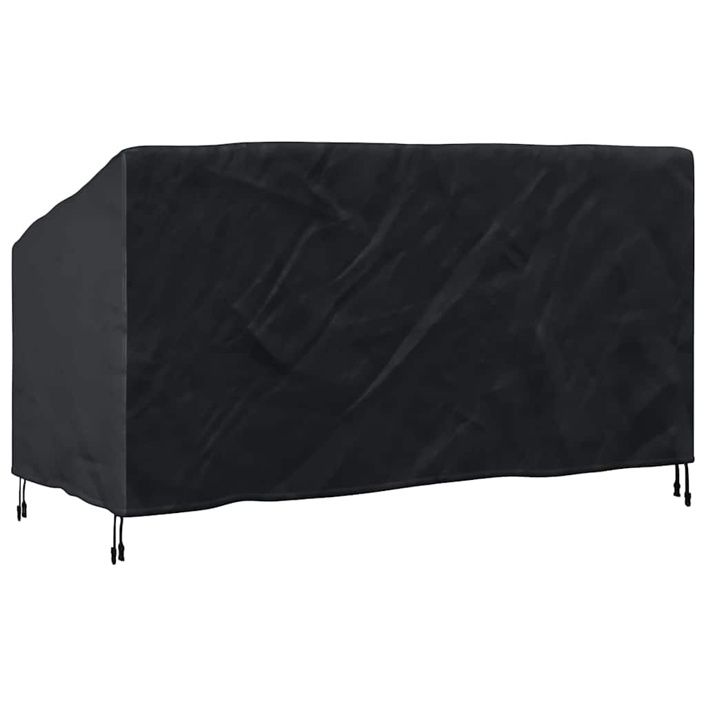 Hagebenkdeksel Svart 175 x 85 x 65 / 94 cm 420D stoff