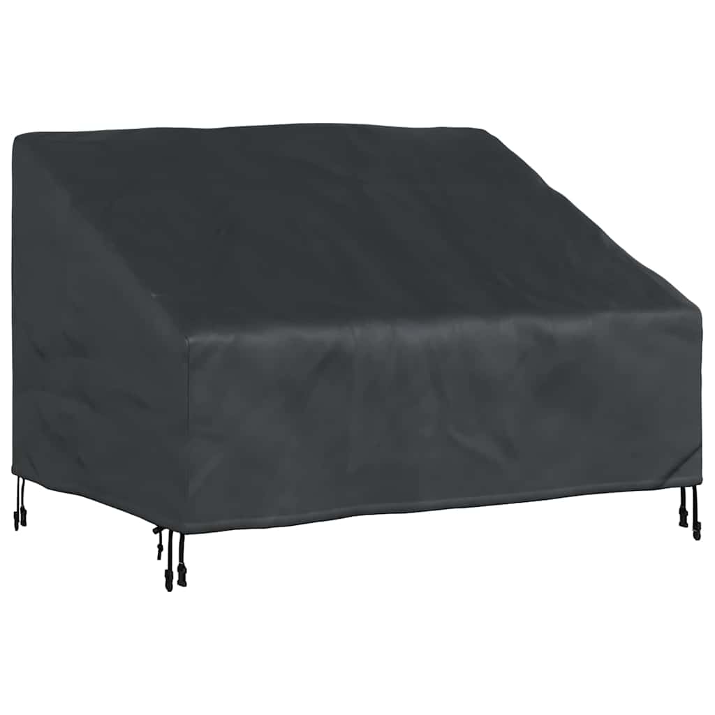 Hagebenkdeksel Svart 130 x 95 x 40 / 80 cm 600D stoff