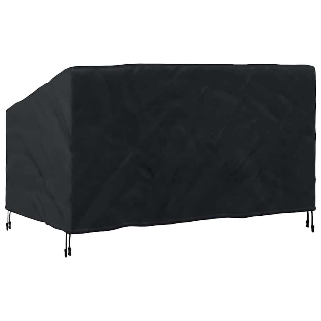 Hagebenkdeksel Svart 160 x 100 x 61 / 89 cm 210D stoff
