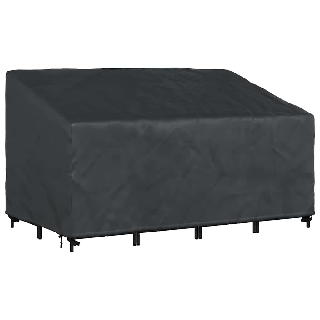 Hagebenkdeksel Svart 160 x 100 x 61 / 89 cm 420D stoff