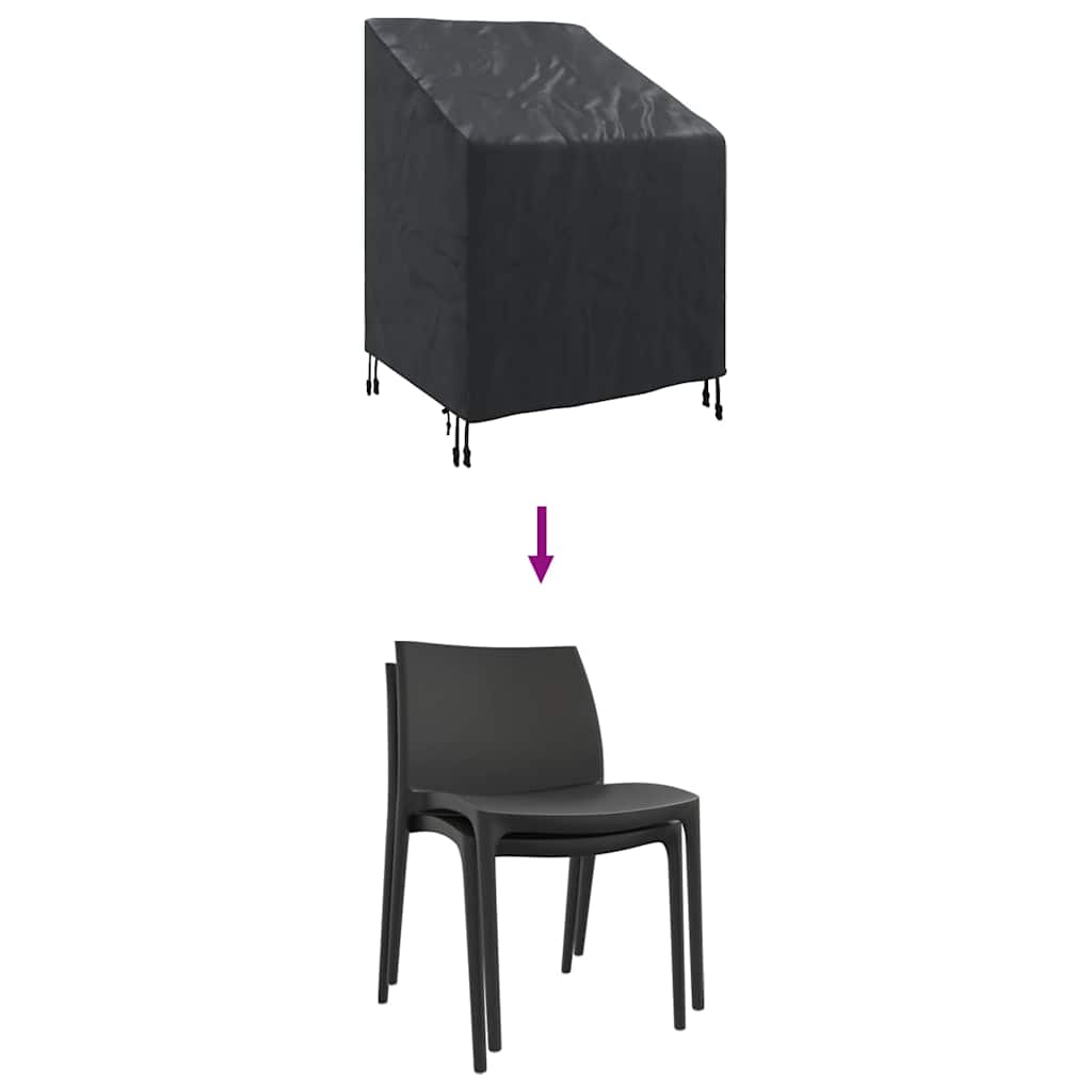 Hage Stoltrekk Svart 75 x 78 x 65 / 100 cm 210D stoff