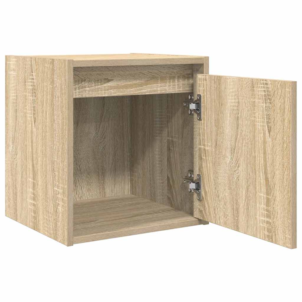 Veggmontert nattbord sonoma eik 38x34x40 cm
