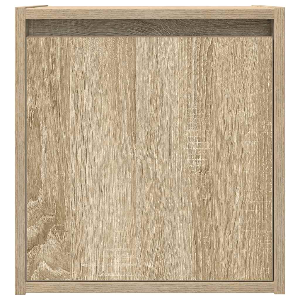 Veggmontert nattbord sonoma eik 38x34x40 cm