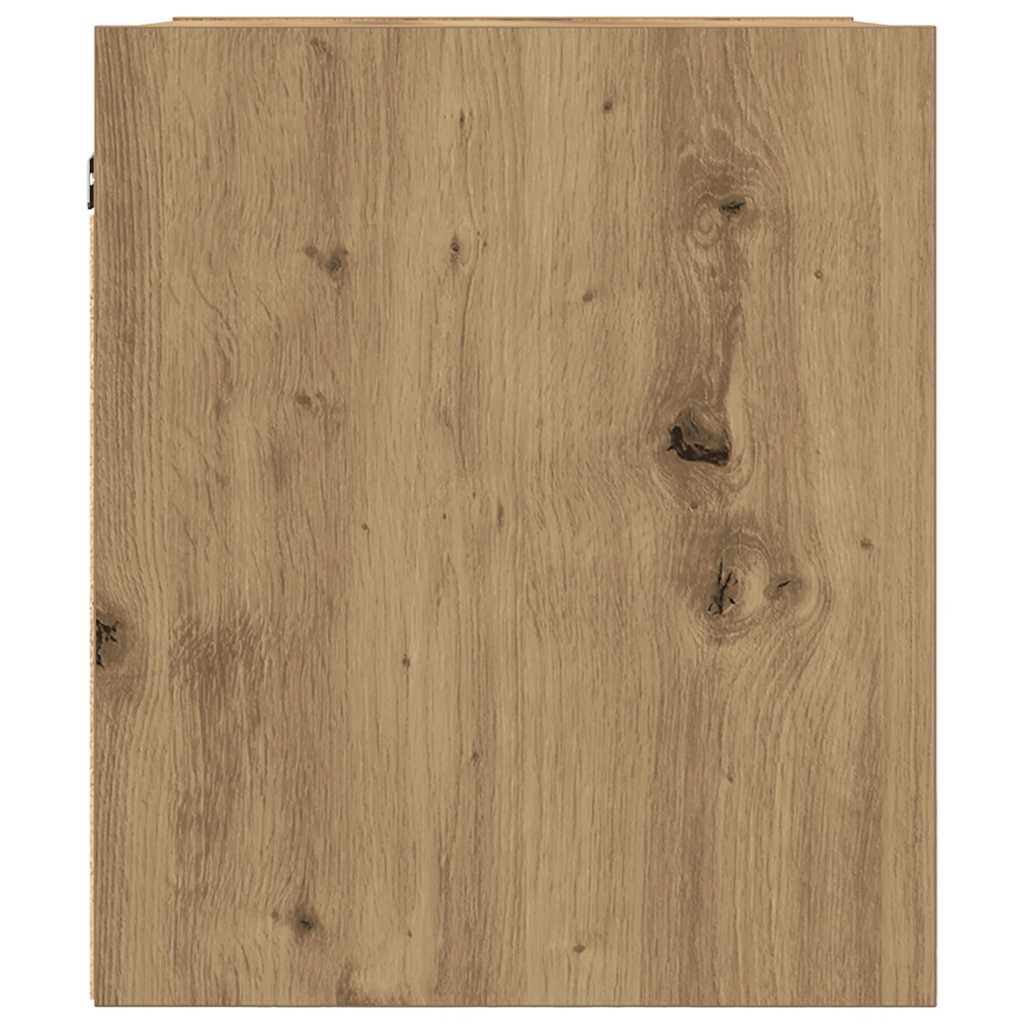 Veggmontert nattbord artisan eik 38x34x40 cm