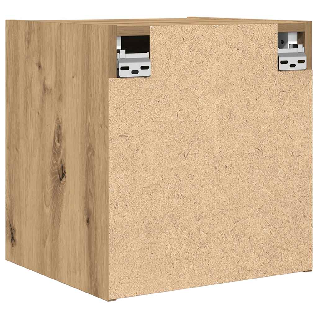 Veggmontert nattbord artisan eik 38x34x40 cm