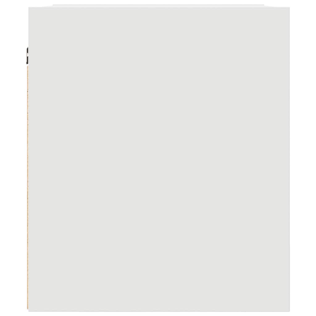 Veggmontert nattbord 2 stk hvit 38x34x40 cm