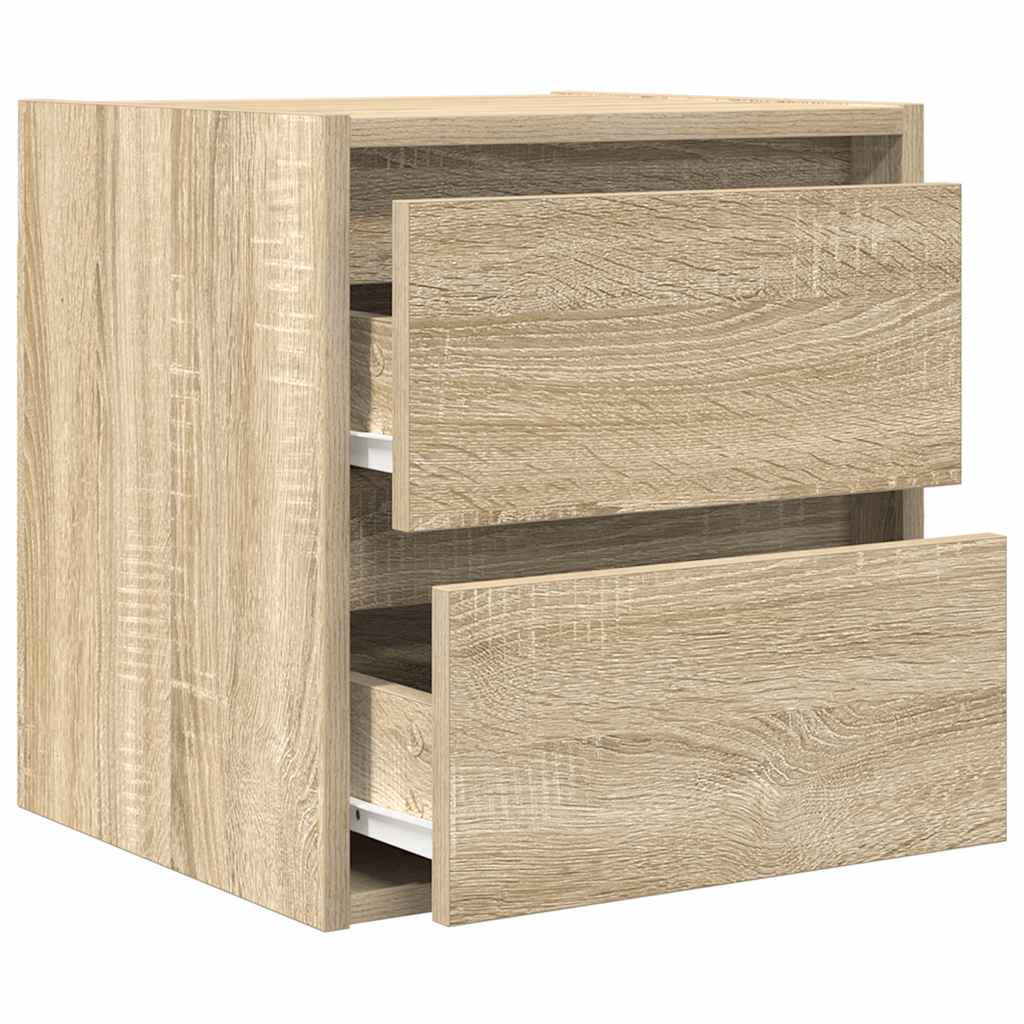 Veggmontert nattbord sonoma eik 38x34x40 cm