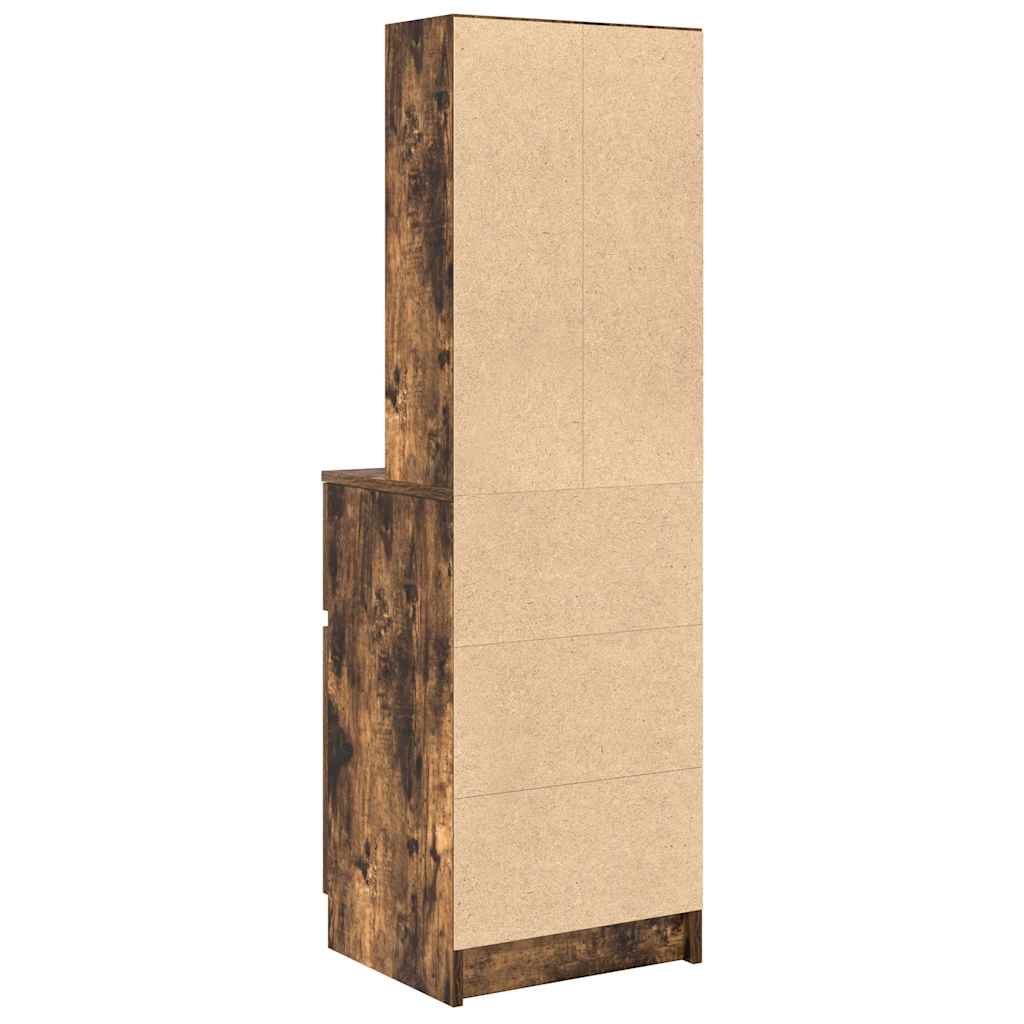 Nattbord røkt eik 39x35x125 cm konstruert tre