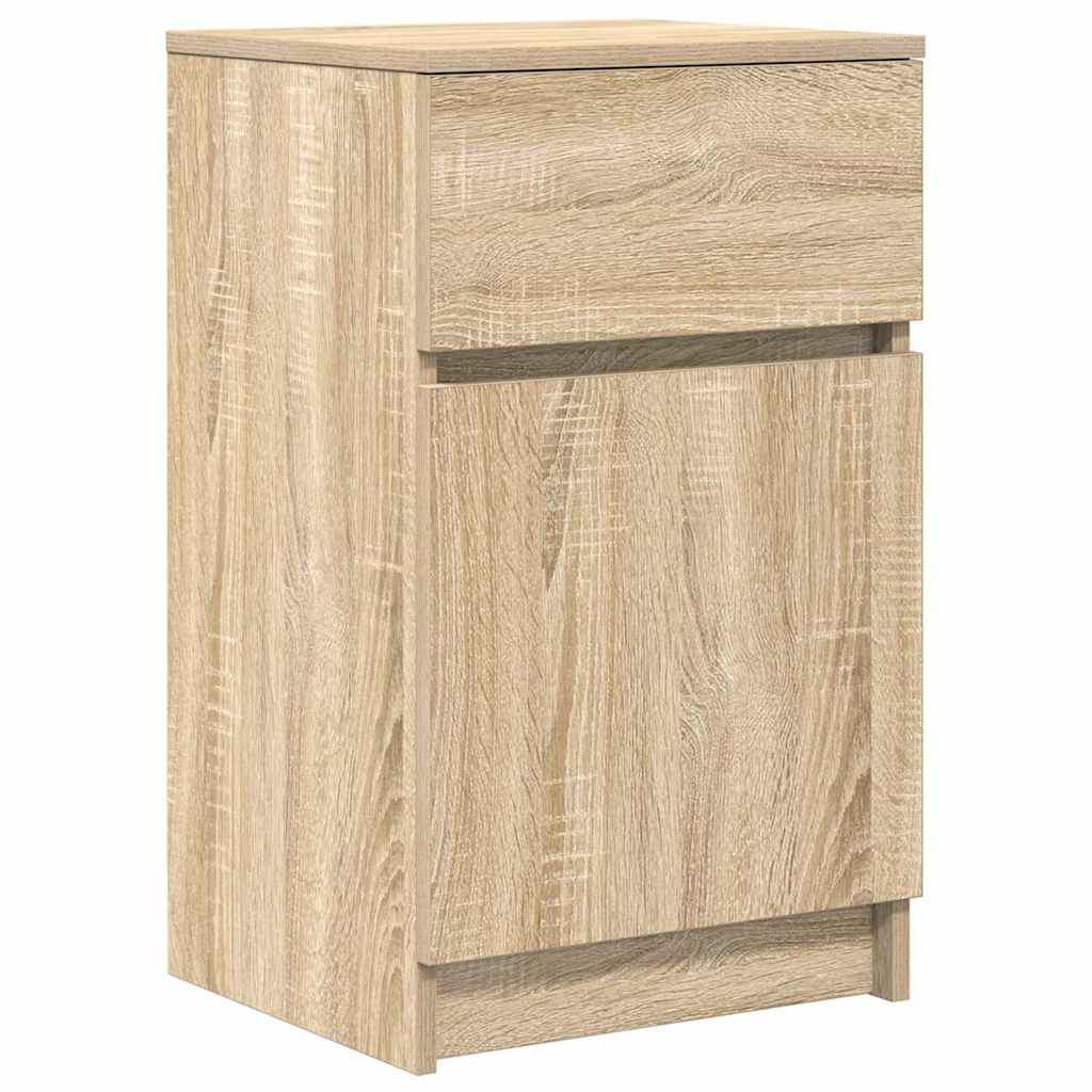 Nattbord sonoma eik 39x35x65 cm konstruert tre