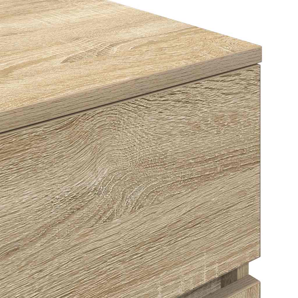 Nattbord sonoma eik 39x35x65 cm konstruert tre