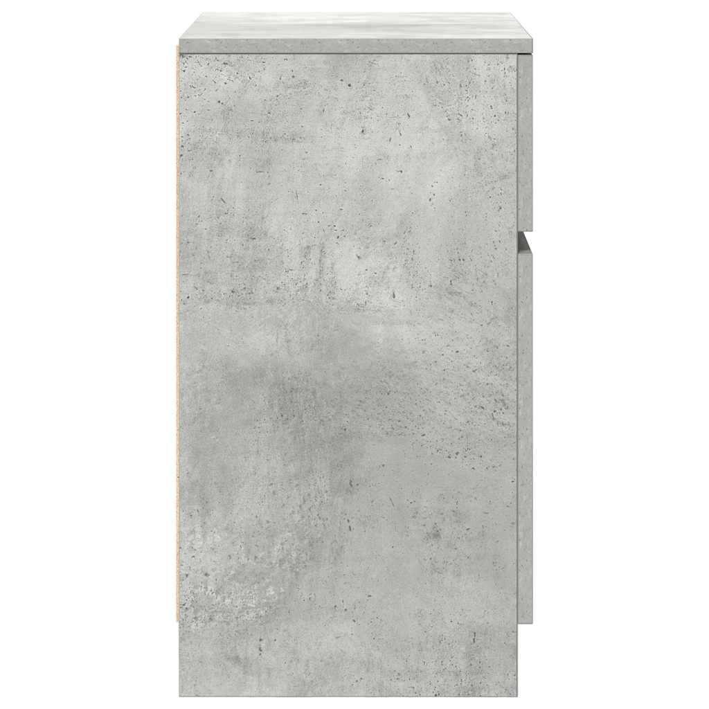 Nattbord betonggrå 39x35x65 cm konstruert tre