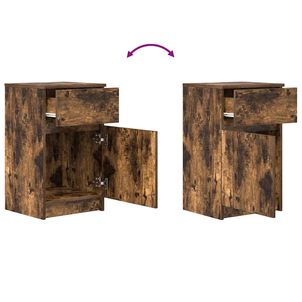 Nattbord sonoma eik 39x35x65 cm konstruert tre