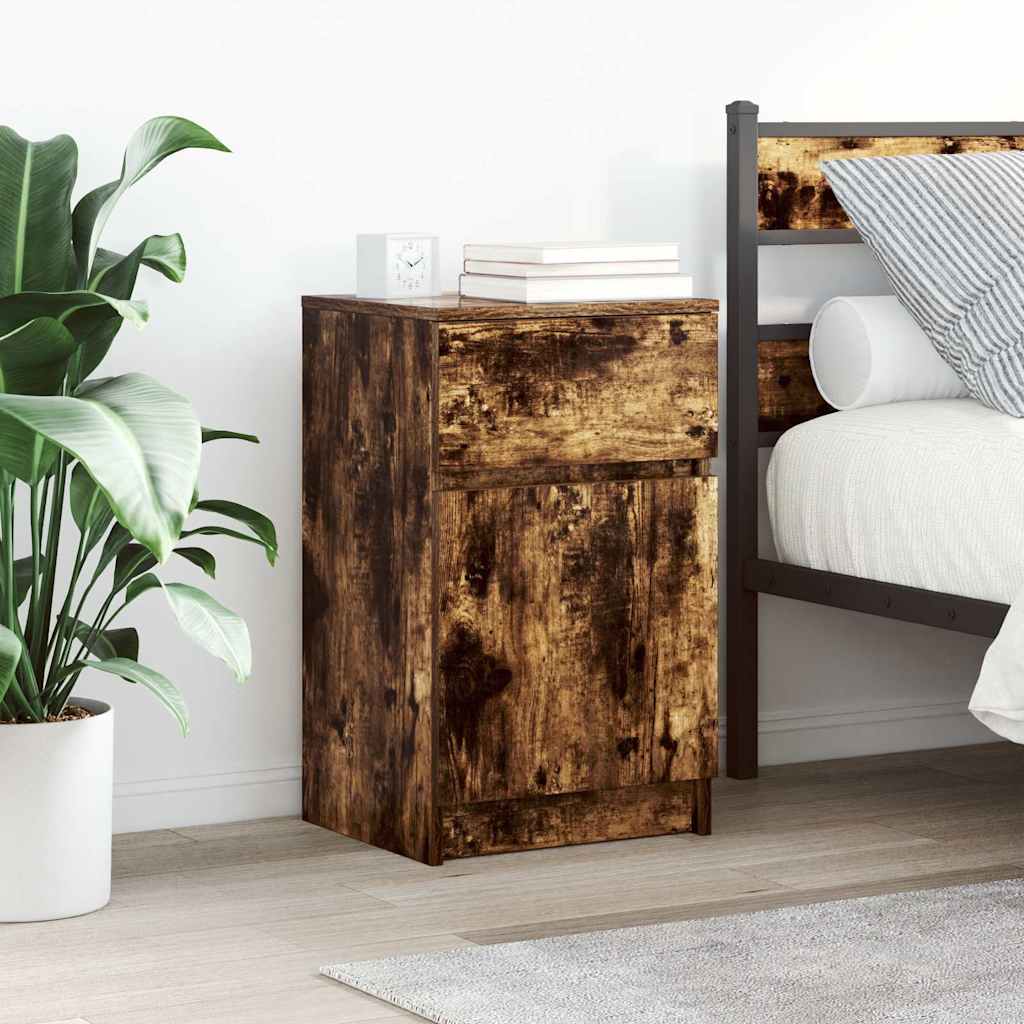 Nattbord sonoma eik 39x35x65 cm konstruert tre