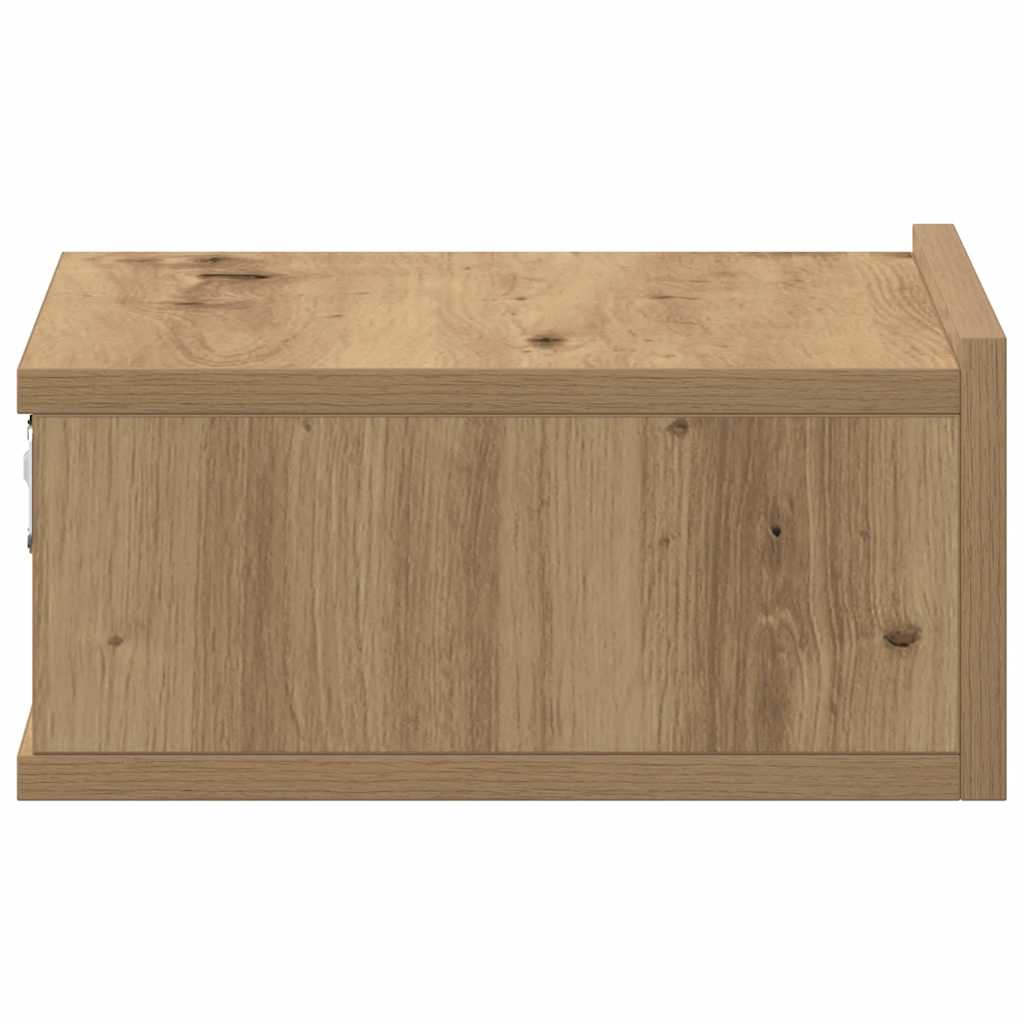 Flytende nattbord artisan eik 40x32x15 cm konstruert tre