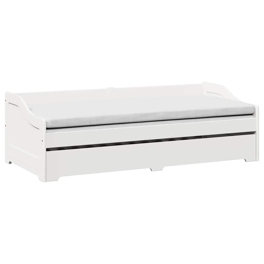 Daybed med trille uten madrass IRUN hvit 90x200 cm
