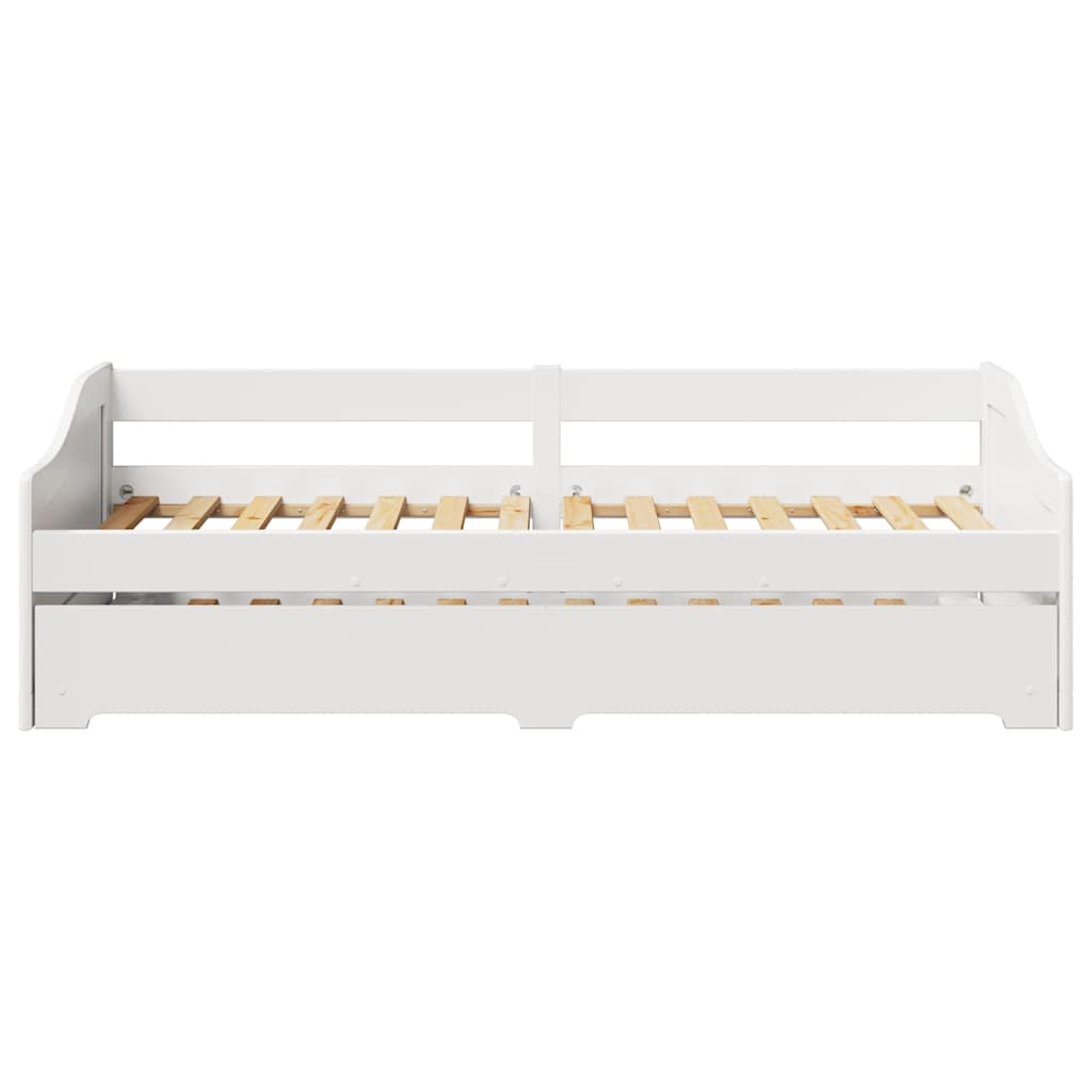 Daybed med trille uten madrass IRUN hvit 90x200 cm
