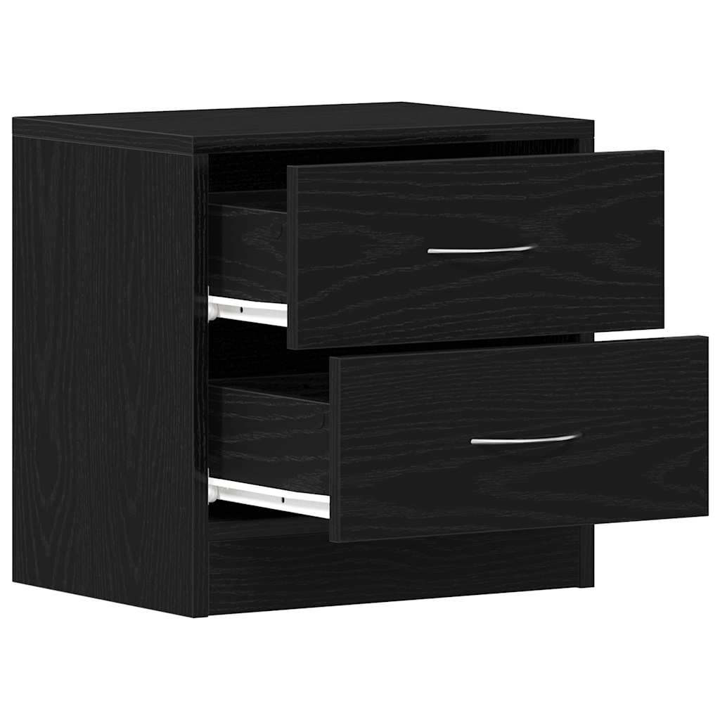 Nattbord svart eik 40x30x40 cm konstruert tre